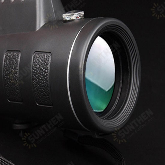 40X60 Upgraded Outdoor Monocular With Compass HD Optic Low Light Level Night Vision Telescope Camping Travel