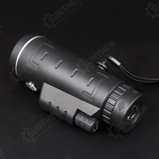 40X60 Upgraded Outdoor Monocular With Compass HD Optic Low Light Level Night Vision Telescope Camping Travel