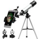 90X F36050M 50mm Monocular Telescope Astronomical Refractor Telescope Refractive Eyepieces Tripod Beginners 2.800 Arc Seconds