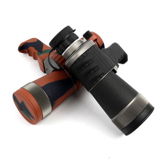 AD 10X50 Telescope Monocular Ultra-wide Angle Design FMC Multi-layer Coating HD Camping Hunting Telescope with Handle