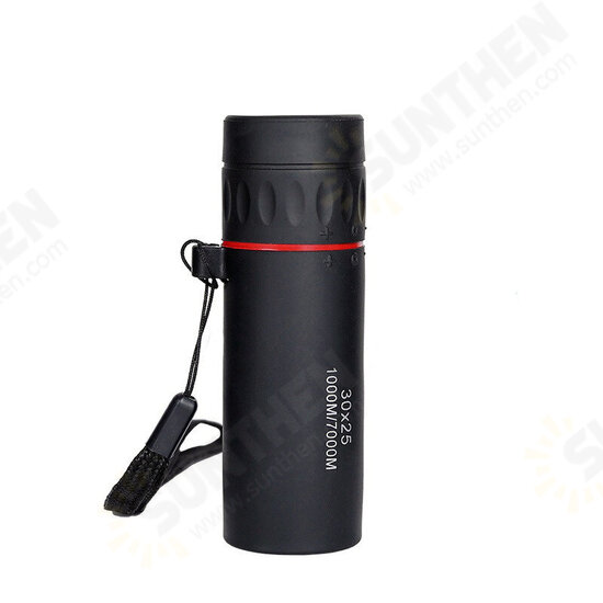 DA30X25 HD Monocular Telescope Waterproof Mini Portable Military 10X Scope for Camping Travel