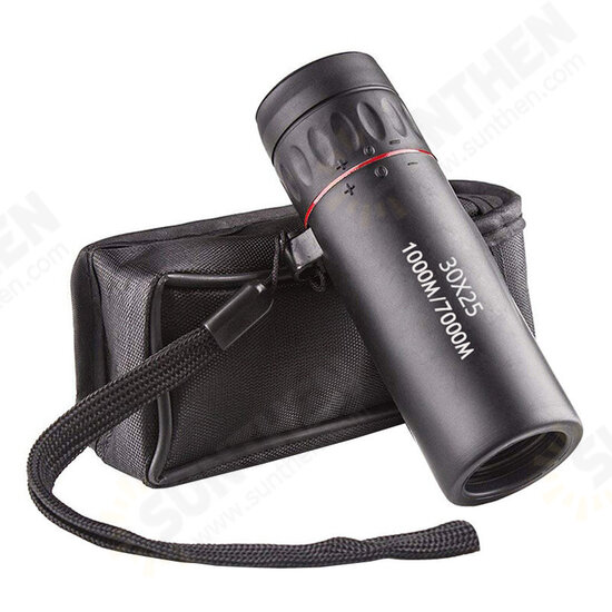 DA30X25 HD Monocular Telescope Waterproof Mini Portable Military 10X Scope for Camping Travel