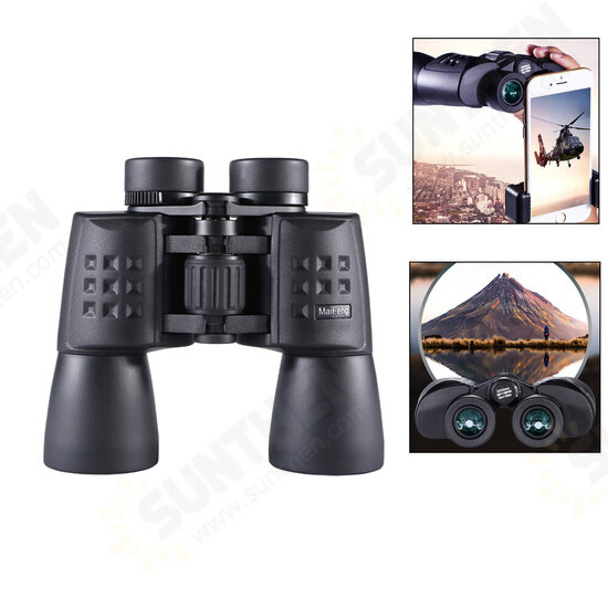 20X50 Tactical Telescope Waterproof Anti-fog HD Lens Hunting Telescope Travel High Power Night Vision Camping Binoculars