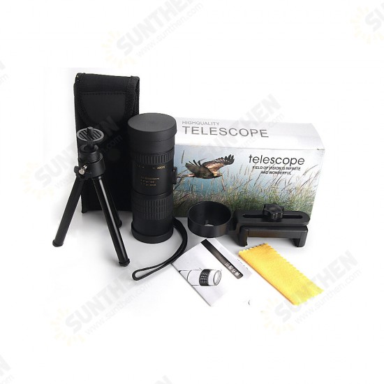 10-300x40 Zoom Telescope Professional HD Monocular Retractable Telescopic for Outdoor Camping Travel