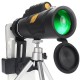 12x50 Powerful Telescope Set 20mm Ocular FMC Film HD Professional Monocular with Tripod Phone Holder