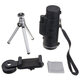 40X60 Monocular Optical HD Lens Telescope + Tripod + Mobile Phone Clip Handheld Night Vision Monocular for Hunting Camping