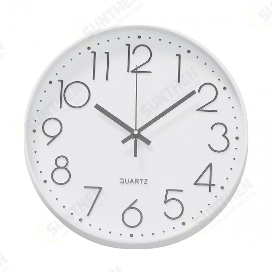 12 Inches 30CM Wall Clock Living Room Non Ticking Modern Big Office 4-Types