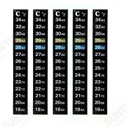 5Pcs AT-003 10-36°C Thermometer Liquid Crystal Color Change Thermometer Waterproof Temperature Measurement Tool 5Pcs AT-003 10-36°C Thermometer Liquid Crystal Color Change Thermometer Waterproof Temperature Measurement Tool