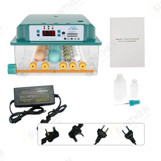 6 Eggs Incubator Egg Incubator Fully Automatic Incubator Household Brooder Temperature Controller with Automatic Turner 6 Eggs Incubator Egg Incubator Fully Automatic Incubator Household Brooder Temperature Controller with Automatic Turner