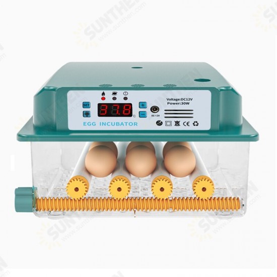 6 Eggs Incubator Egg Incubator Fully Automatic Incubator Household Brooder Temperature Controller with Automatic Turner 6 Eggs Incubator Egg Incubator Fully Automatic Incubator Household Brooder Temperature Controller with Automatic Turner