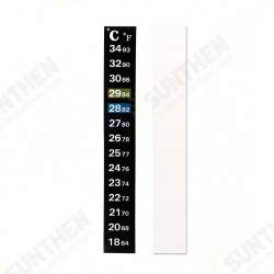 AT-003 10-36°C Thermometer Liquid Crystal Color Temperature Waterproof Temperature Measurement Tool