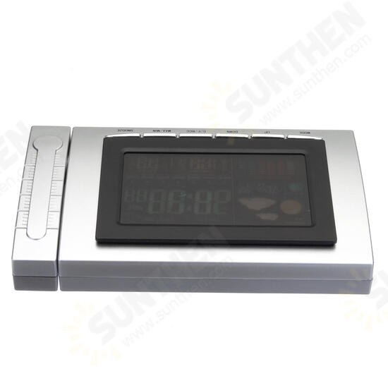 Classic Weather Station Alarm Clock Color Screen Backlight Temperature Display