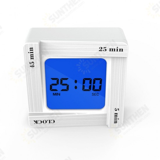 Creative Fashion Scientific Timer Management Tomato Timing Reminder Flip Four Square Home Decor