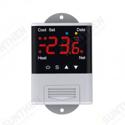 DTC-1201 AC 110-230V WiFi LCD Display Digital Thermostat NTC Sensor Temperature Controller for Heating Cooling DTC-1201 AC 110-230V WiFi LCD Display Digital Thermostat NTC Sensor Temperature Controller for Heating Cooling