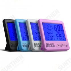 Digital Desktop Thermo-hygrometer Alarm Clock LCD Screen Temperature Humidity Digital Desktop Thermo-hygrometer Alarm Clock LCD Screen Temperature Humidity