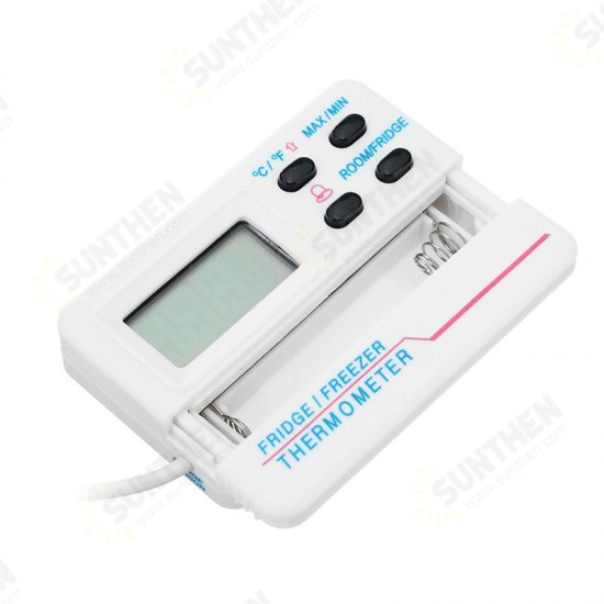 Digital Fridge Refrigerator Temperature Meter Thermometer Alarm with Sensor ℃/℉