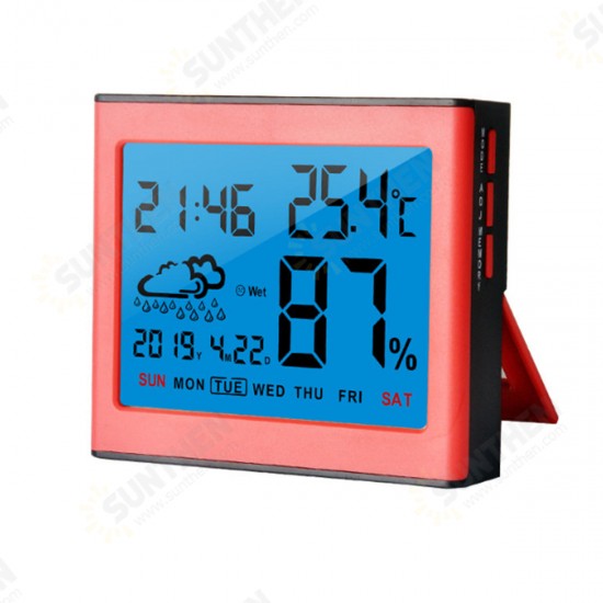 Digital LCD Weather Temperature Humidity Sensor Meter Indoor Outdoor Hygrometer