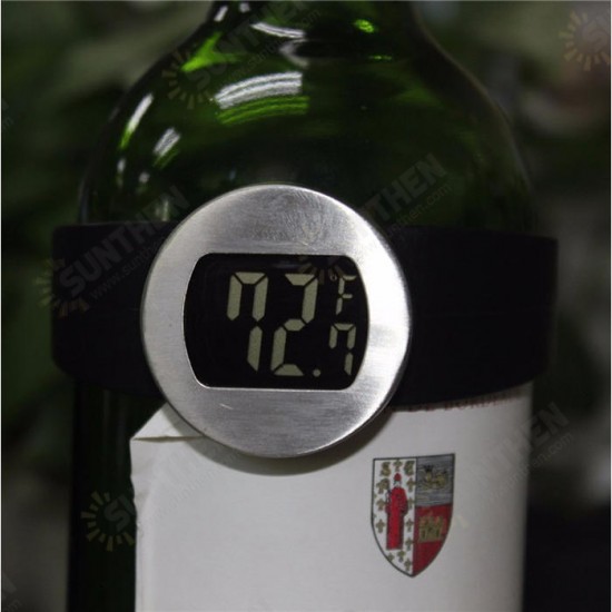 Digital Temperature Watch Heating Thermometer Home Brewing Tools for Wine Bottle