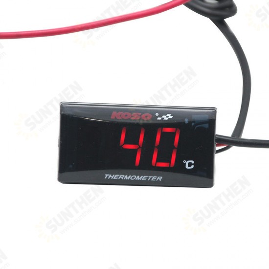 Digital Water Temperature Meter Backlit LED Display Thermometer Water Temperature Gauge Meter