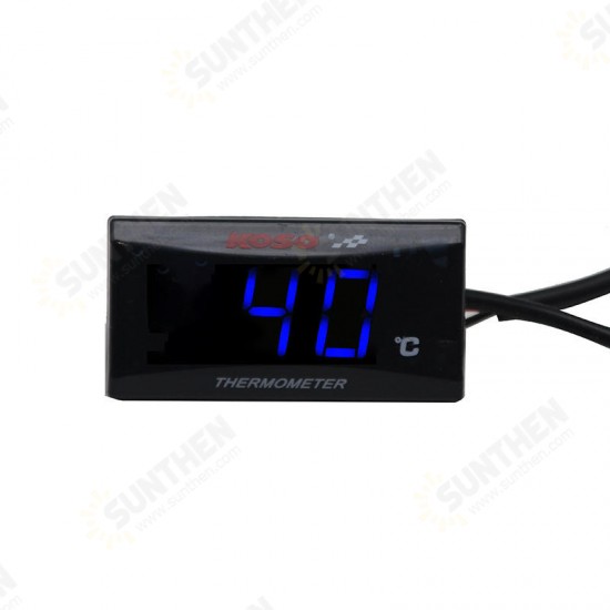 Digital Water Temperature Meter Backlit LED Display Thermometer Water Temperature Gauge Meter