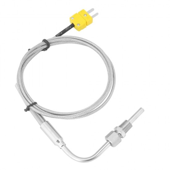K Type Thermocouple Temperature Controller Tools 0-1250 C Exhaust Gas Temp Sensor Probe Connector with Exposed Tip