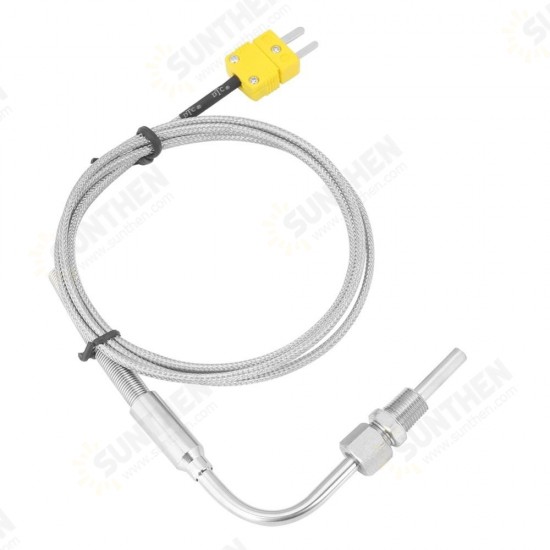 K Type Thermocouple Temperature Controller Tools 0-1250 C Exhaust Gas Temp Sensor Probe Connector with Exposed Tip