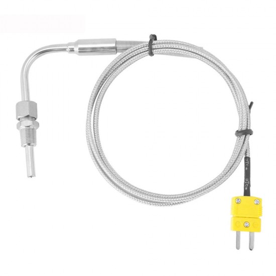K Type Thermocouple Temperature Controller Tools 0-1250 C Exhaust Gas Temp Sensor Probe Connector with Exposed Tip