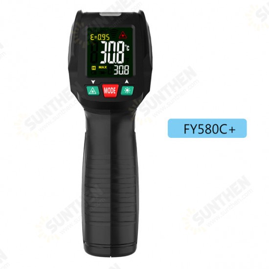 -50~580℃ Non-Contact Infrared Digital Thermometer Laser Handheld IR Temperature Meter With K Type Thermocouple