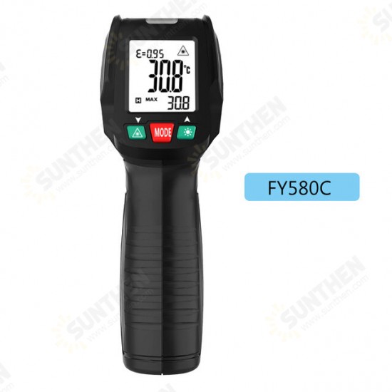 -50~580℃ Non-Contact Infrared Digital Thermometer Laser Handheld IR Temperature Meter With K Type Thermocouple