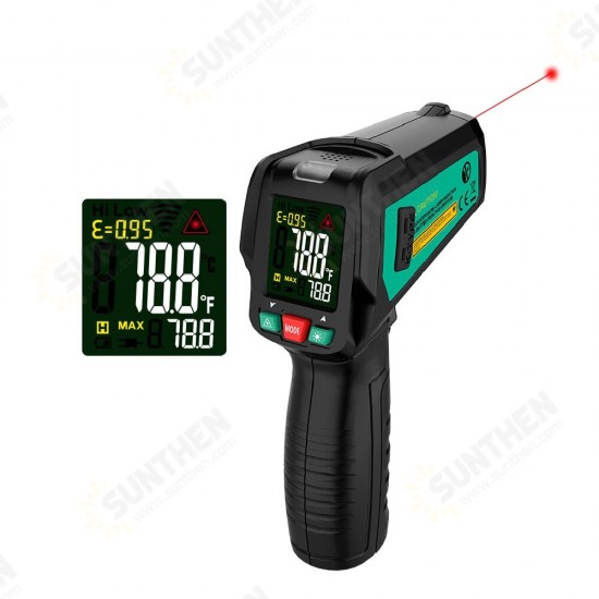 -50~580℃ Non-Contact Infrared Digital Thermometer Laser Handheld IR Temperature Meter With K Type Thermocouple