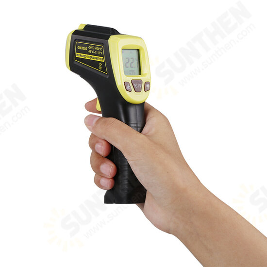 GM32S Digital Infrared Thermometer -50 ~ 600℃ (-58~1112℉) Non-Contact Pyrometer LCD Infrared Laser Infrared Digital Temperature Thermometer Gu