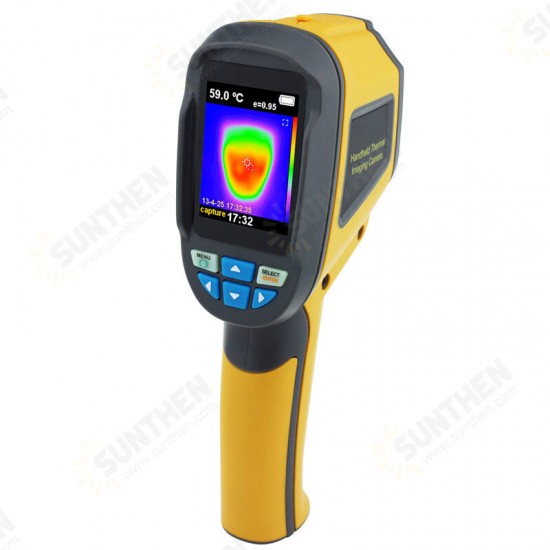 HT02 Handheld Thermograph Camera Infrared Thermal Camera Digital Infrared Imager Temperature Tester with 2.4inch Color LCD Display