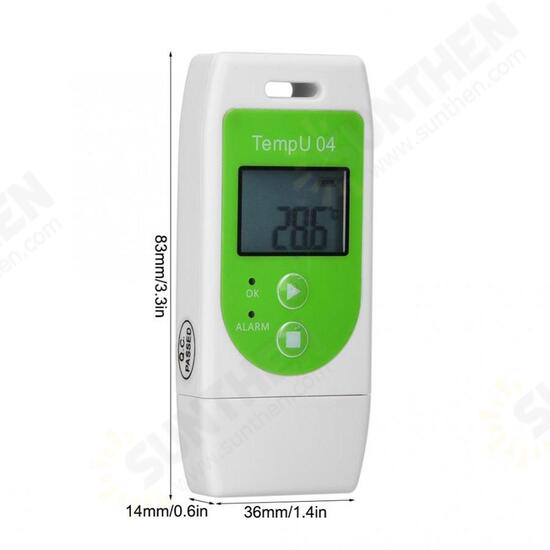 High Precision USB Temperature Logger Recorder Temperature Humidity Data Reusable Recording PDF CSV PI669