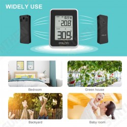 LCD Display Digital Wireless Indoor Outdoor Temperature Thermometer LCD Display Digital Wireless Indoor Outdoor Temperature Thermometer