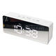 LED Alarm Clock Make-Up Mirror & Night Light Table Clock with Digital Thermometer