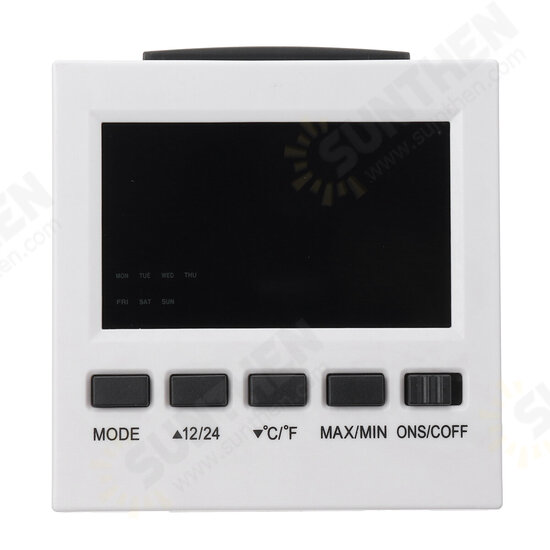 LED Digital Alarm Clock Temperature Humidity Weather Color Display With Backlit LED Digital Alarm Clock Temperature Humidity Weather Color Display With Backlit