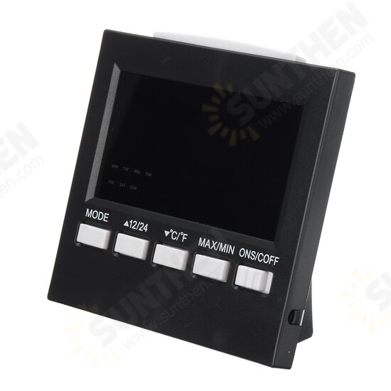 LED Digital Alarm Clock Temperature Humidity Weather Color Display With Backlit LED Digital Alarm Clock Temperature Humidity Weather Color Display With Backlit