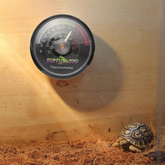 Tortoise Vivarium Terrarium Temperature Meter Thermometer with Colour Codes