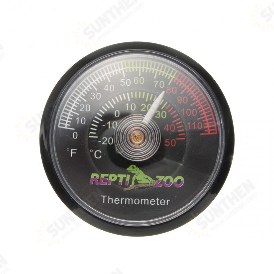 Tortoise Vivarium Terrarium Temperature Meter Thermometer with Colour Codes