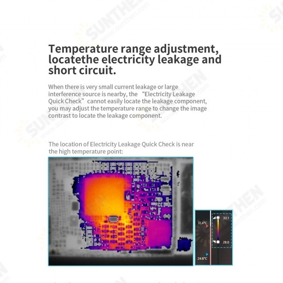 Super Cam X 3D Infrared Thermal Imager Camera -20℃~120℃ Mobile Phone PCB Troubleshoot Motherboard Repair Fault Diagnosis Instrument