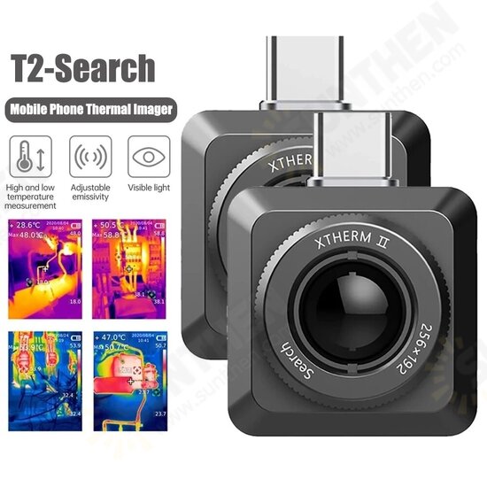 T2-Search Infrared Thermal Imager 256*192 Mini Mobile Phone Type-C Outdoor Hunting 150M Night Vision Thermal Imaging Camera