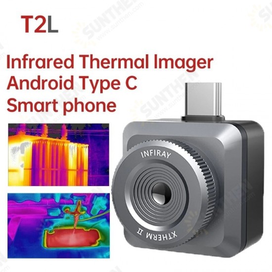 T2L Thermal Imager 256x192 Camera Infrared Thermometer Imager Industrial Detection Imaging Camera for Mobile Phone Android