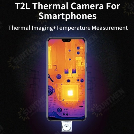 T2L Thermal Imager 256x192 Camera Infrared Thermometer Imager Industrial Detection Imaging Camera for Mobile Phone Android T2L Thermal Imager 256x192 Camera Infrared Thermometer Imager Industrial Detection Imaging Camera for Mobile Phone Android
