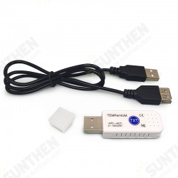 USB Thermometer Hygrometer -40~+85℃ Hid Remote Temperature Humidity Recorder PC Sensor USB Port Adapter USB Thermometer Hygrometer -40~+85℃ Hid Remote Temperature Humidity Recorder PC Sensor USB Port Adapter
