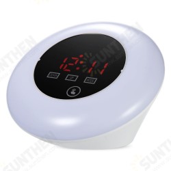 TS - S23 LED Display Digital Thermometer Hygrometer With Desk Table Clock USB Power RGB Light LED Alarm Clock Snooze Function TS - S23 LED Display Digital Thermometer Hygrometer With Desk Table Clock USB Power RGB Light LED Alarm Clock Snooze Function