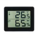 TS-E01 Digital Display Thermometer Hygrometer 0℃-50℃ Thermometer Black/White/Yellow-green Desk Thermometer