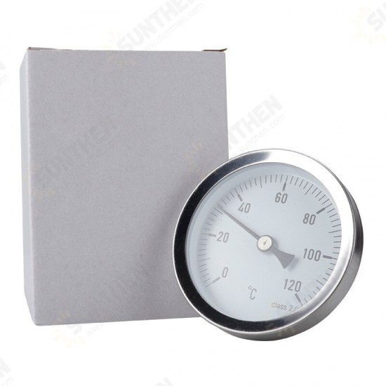TS-W51 0~120°C Bimetal Grill Thermometer Stainless Steel Oven Grill Temperature Measuring Instrument TS-W51 0~120°C Bimetal Grill Thermometer Stainless Steel Oven Grill Temperature Measuring Instrument