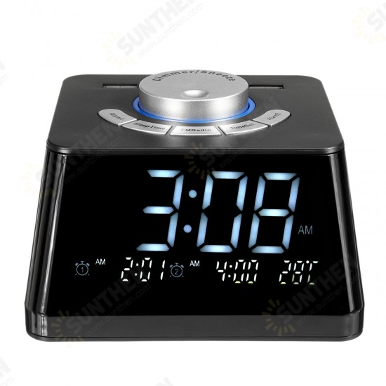 USB2.0 Five-level Dimming Radio Multi-function Electronic Digital Alarm Clock