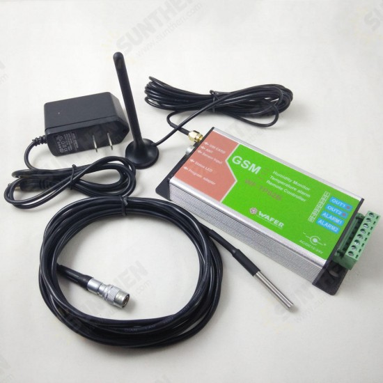 WF-TP02B GSM SMS Remote Controller GSM Temperature Alarm Monitoring with 3 Meter Length Waferproof Sensor WF-TP02B GSM SMS Remote Controller GSM Temperature Alarm Monitoring with 3 Meter Length Waferproof Sensor
