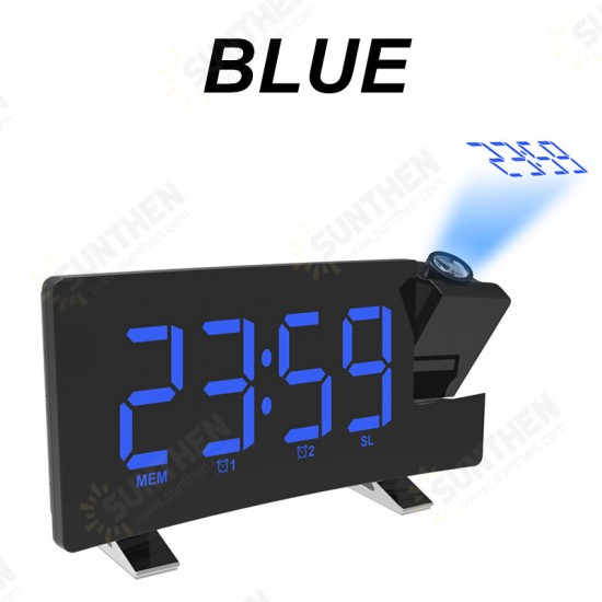 Wake-up Light Digital Projection Alarm Clock Loud LED FM Radio Snooze Sleep Wake-up Light Digital Projection Alarm Clock Loud LED FM Radio Snooze Sleep